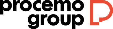 Logo de l'entreprise PROCEMO Group. Client du jeu team building virtuel avec animateur PlaySquad.