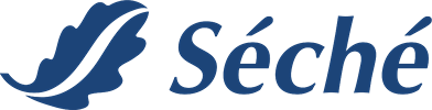 Logo de l'entreprise Séché Environnement. Client du jeu team building à distance avec animateur PlaySquad.