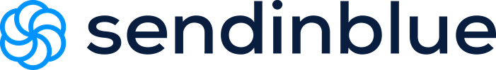 Logo de l'entreprise Sendinblue. Client du jeu team building à distance avec animateur PlaySquad.